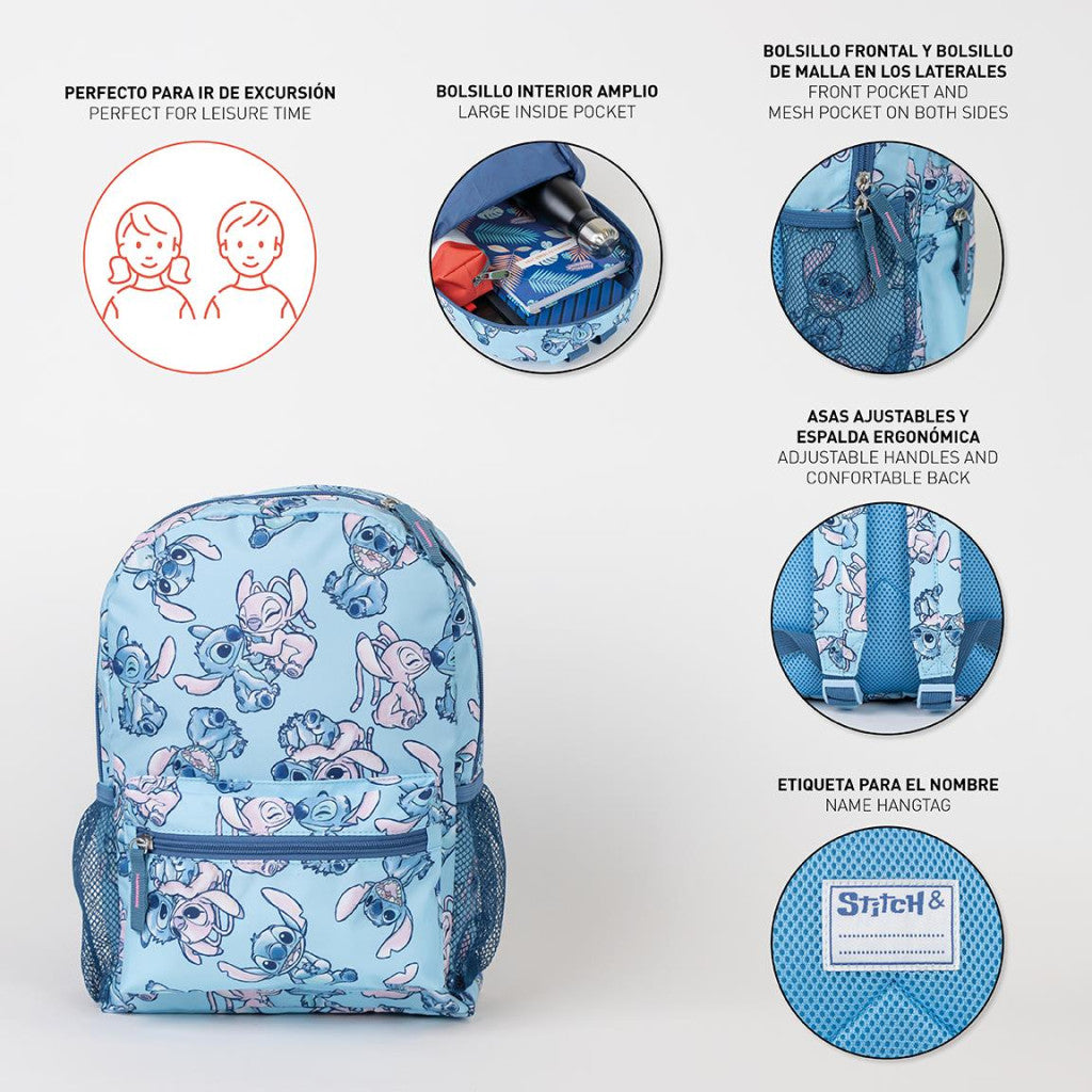 Disney Lilo und Stitch Rucksack, Tasche 33 cm