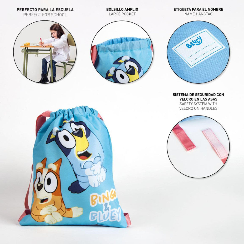 Bluey Bingo Turnbeutel, Rucksack 33 cm