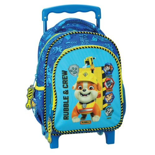 Paw Patrol Rubble & Crew Trolley Schulrucksack mit Rollen Tasche 30 cm