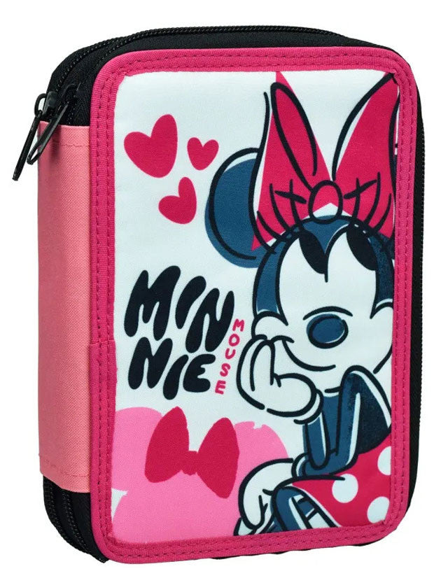 Disney Minnie Draft gefülltes Federmäppchen 2 Ebenen