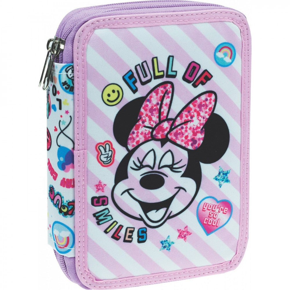 Disney Minnie Smiles gefülltes Federmäppchen, 2 Etagen