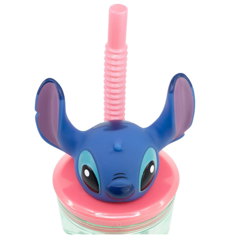 Disney Lilo und Stitch Easily Distracted 3D Kunststoff-Trinkhalmbecher 360 ml