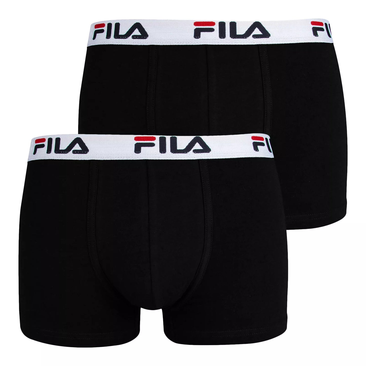 FILA Basic Boxershorts Schwarz (2er Pack)