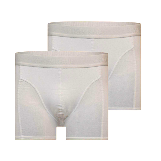 Basic Boxershorts Weiss Doppelpack