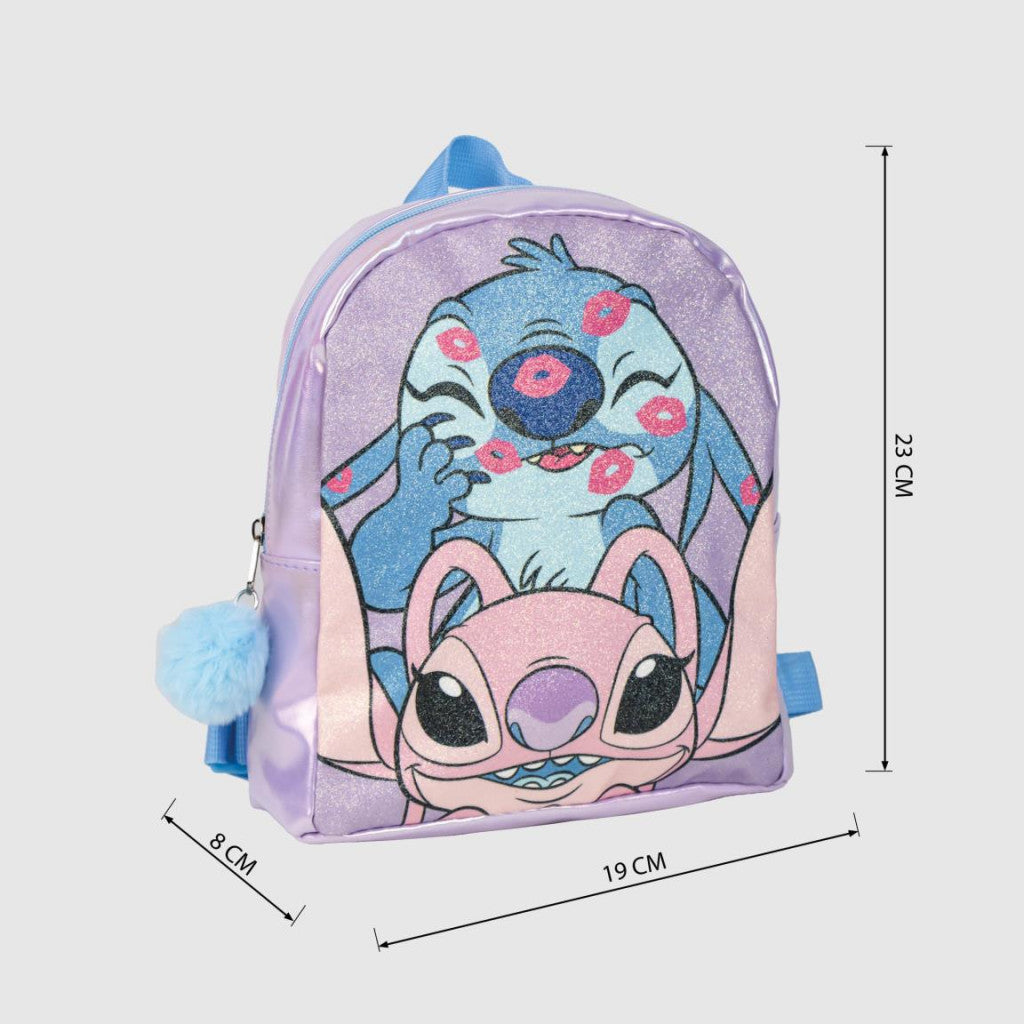 Disney Lilo und Stitch Hologramm-Rucksack, Tasche 23 cm