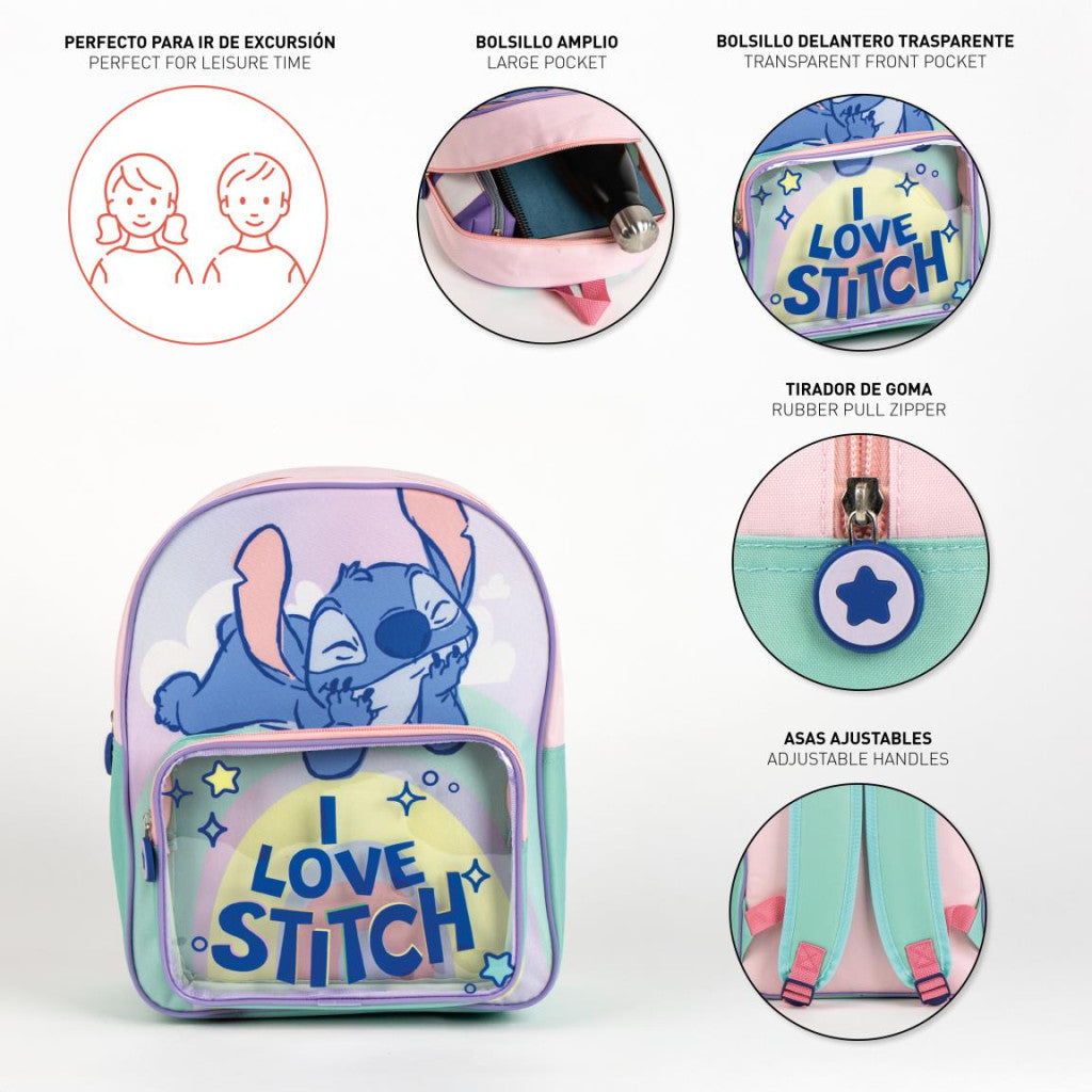 Disney Lilo und Stitch Rucksack, Tasche 30 cm