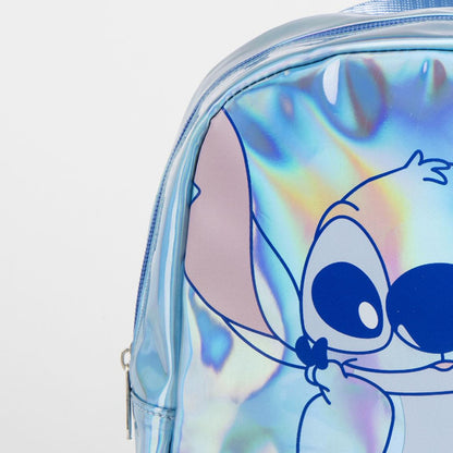 Disney Lilo und Stitch Iridiscente holografischer Rucksack, Tasche 23 cm