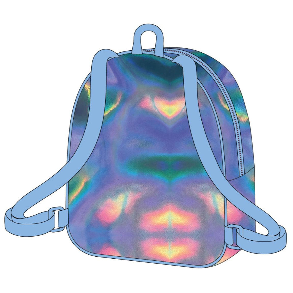 Disney Lilo und Stitch Iridiscente holografischer Rucksack, Tasche 23 cm