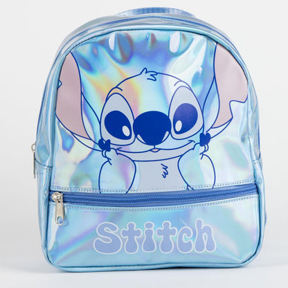 Disney Lilo und Stitch Iridiscente holografischer Rucksack, Tasche 23 cm