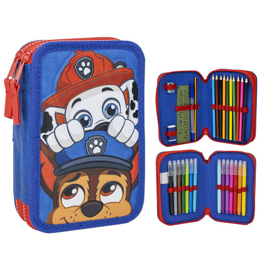 Paw Patrol gefülltes Federmäppchen, Federmappe 2 Etagen