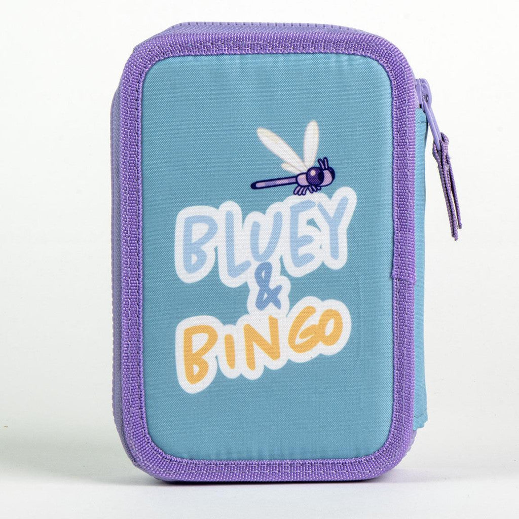 Bluey Bingo gefüllte Federmappe 2 Etagen (NEU & OVP)