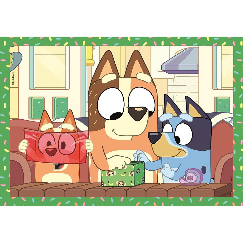 Bluey Play All Day 4-in-1 Puzzle Clementoni