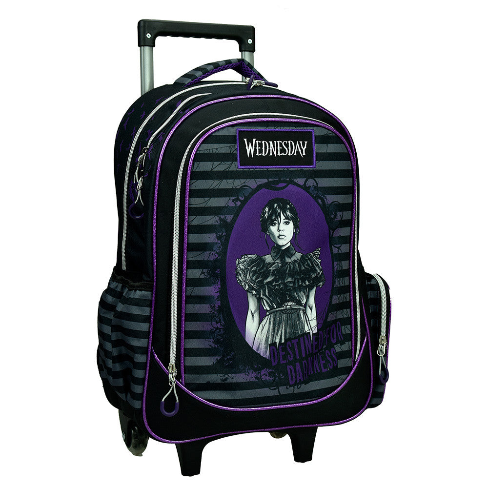 Wednesday Destined Schulranze zum Rollen Trolley , Tasche 46 cm