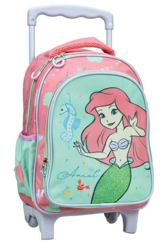 Disney Prinzessin Ariel Schulranze mit Rollen, Tasche 30 cm