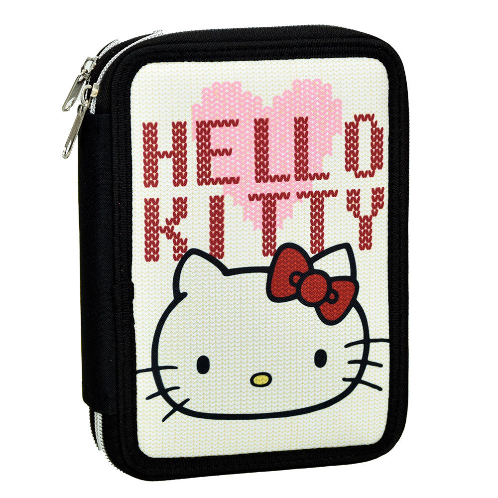 Hello Kitty Gefülltes Federmäppchen 2 Etagen (NEU & OVP)