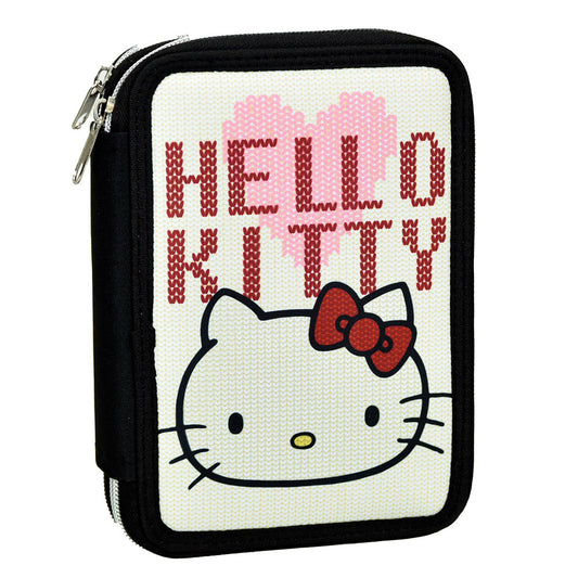 Hello Kitty Gefülltes Federmäppchen 2 Etagen (NEU & OVP)
