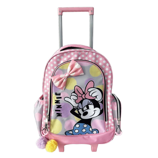 Disney Minnie Bowtastic Schultasche mit Rollen Trolley, Tasche 46 cm