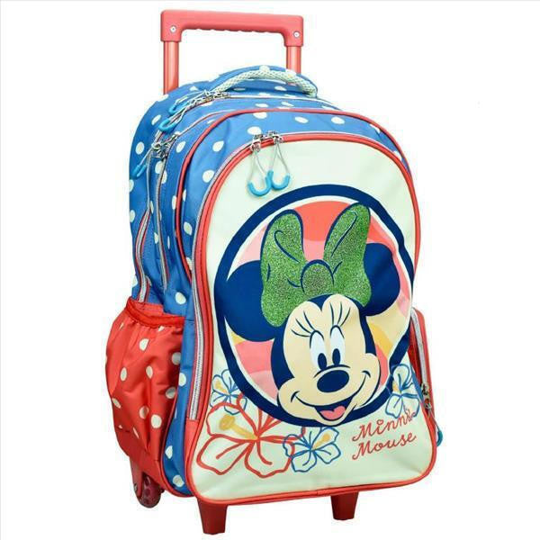 Disney Minnie  Boho Schulranzen mit Rollen, Rucksack 46 cm