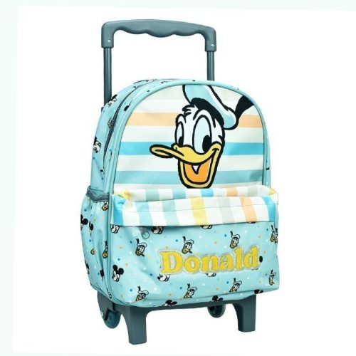 Disney Donald Kindergarten-Rucksack Trolley zum Rollen, Tasche 30 cm