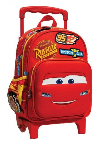 Disney Cars Trolley Kindergarten-Rucksack mit Rollen, Tasche 30 cm