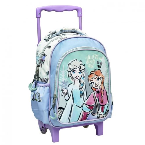 Disney Eiskönigin Adventure Kindergartenrucksack mit Rollen Trolley, Tasche 30 cm
