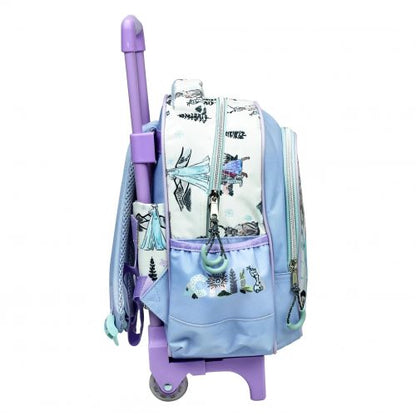 Disney Eiskönigin Adventure Kindergartenrucksack mit Rollen Trolley, Tasche 30 cm