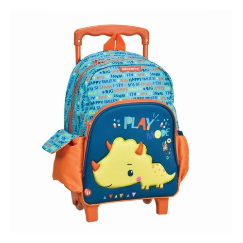 Fisher-Price Play Mode Kindergartenrucksack mit Rollen, Tasche 31 cm
