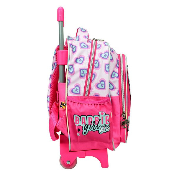 Barbie Love Schulranze mit Rolley Trolley, 30 cm Tasche