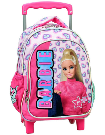 Barbie Love Schulranze mit Rolley Trolley, 30 cm Tasche