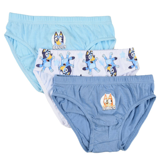 Bluey & Bingo Kinderunterwäsche, Slips 3 Stück/Paket 3 - 6 Jahre / 98 - 116 cm