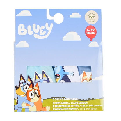 Bluey & Bingo Kinderunterwäsche, Slips 3 Stück/Paket 3 - 6 Jahre / 98 - 116 cm